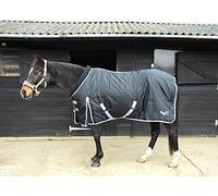 Rhinegold 633-5/9-BLK Elite Supa Couvre-lit Mixte, Noir, 175 cm