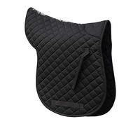 Rhinegold Cotton Quilted Numnah-Full-Black Tapis de Selle 0, Noir