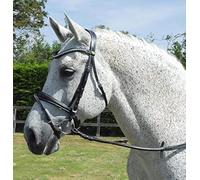 Rhinegold Cuir italien anatomique Cheval Bride avec muserolle combinée