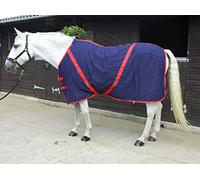 Rhinegold Drap d'été en Coton, 0, Bleu Marine relié Rouge., 145 cm