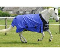 Rhinegold Elite Storm Tapis (avec Housse de Cou) Poids Moyen 200 g/m², 0, Saphire, 160 cm