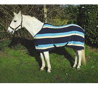 Rhinegold Elite Tapis Polaire, 0, Rayures turquoises, 6'6"
