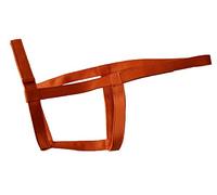 Rhinegold Field Safe Collier tête en Nylon avec Velcro réglable Coiffe et muserolle M Orange