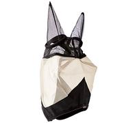 Rhinegold Fly Mask with Ears-Pony Masque Anti-Mouches 0, Noir/Gris, Poney