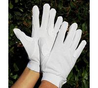Rhinegold Gants en Coton Unisexe Blanc Taille M