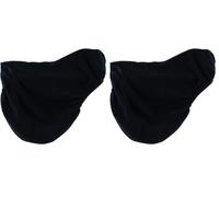 Rhinegold Housse de Selle en Polaire - Noir (Lot de 2)