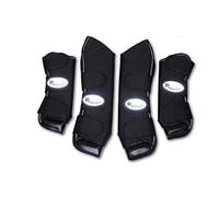 Rhinegold Lot de 4 Bottes de Voyage Ripstop, 0, Noir, COB