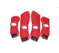 Rhinegold Lot de 4 Bottes de Voyage Ripstop, 0, Rouge, Poney