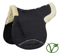 Rhinegold Luxueuse Fourrure en Coton matelassé - Noir/Naturel - Poney