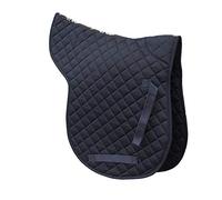 Rhinegold Nouette matelassée en Coton-COB Numnah 32 FR, Bleu Marine