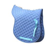 Rhinegold Nouette matelassée en Coton-Full-Bleu Ciel Numnah 32 FR