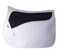 Rhinegold Tapis de Selle avec Tapis de Pression - Blanc