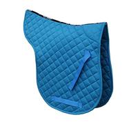 Rhinegold Tapis de Selle matelassé en Coton - COB Turquoise