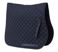 Rhinegold Tapis de Selle matelassé en Coton-Full 32 FR, Bleu Marine