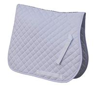 Rhinegold Tapis de Selle matelassé en Coton - Lit Double - Blanc 32 FR, Full