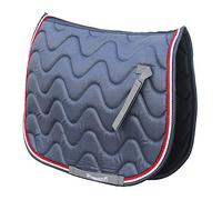 Rhinegold Tapis de Selle Wave Poney-Denim/Rouge