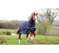 Rhinegold Tapis d'extérieur Arizona à col Complet - Poids Moyen 100 g/m² Polyfill 0, Bleu Marine, 168 cm