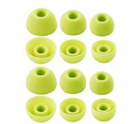 Rhinenet Lot de 6 paires d'embouts pour écouteurs Beats Fit Pro, en silicone souple, lavables, réduction du bruit, compatibles avec étui de chargement S/M/L, jaune volt