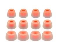 Rhinent Lot de 12 bouchons d'oreilles en silicone de qualité supérieure pour JBL Tune Beam TWS - Compatibles avec le boîtier de chargement JBL Wave Beam et Wave Buds/Flex - Blanc transparent