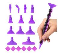 Rhinestone Art Pens, Craft Supplies, Art Accessories Pens with Threaded Nib, Creative Tool Kit for Enthusiasts Beginners, Crafting Necessities ,Rhinestone Pen Set for Artists Family Creative Projects