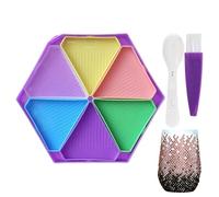 Rhinestone Art Trays - Painting Storage Trays, Rhinestone Art Bead Sorting Tray, DIY Crafting Supplies | For Enthusiasts Beginners Artists Hobbyists Adults Craft Room Home Apartment Group Activities