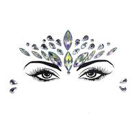Rhinestone Bright Face Stickers 3D pour maquillage à paillettes autocollants sur le visage pierres précieuses strass décoration (A (13))
