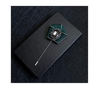 Rhinestone Brooch Men and Women Brooch Men's Suit Pocket Towel Collar Needle Stylist Clothing Accessories (C)