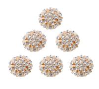 Rhinestone Button Women's Rhinestone Button Covers for Blouse