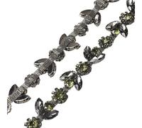 Rhinestone Claw Chain Plum Diamond Trim Clothing Crystal Cup All-Match DIY Accessories Sew On Bags Shoes Hats(Color 8,1yard)