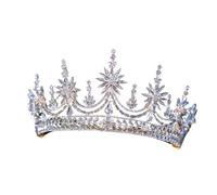 Rhinestone Crystal Wedding Crown Queen Flowers Bridal Tiaras Women Beauty Pageant Hair Jewelry Accessories pour Mariages