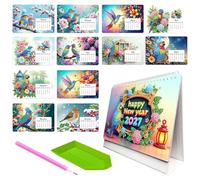 Rhinestone Desk Calendars - Durrable Planners, Smmooth Surrface Monthlys Organizers, Ensurre Arts Crafts Schedulings Tool, Primme Plasstic DIYs Paint Decorations - For Offices Homes School Study