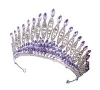 Rhinestone-Encrusted Bridal Headband Crown Alloy For Pageants & Weddings, One Size, Bois d'agar, Aucune pierre précieuse.