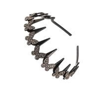 Rhinestone Headband - Non-Slip Elegant Wavy Crystal Hair Accessory