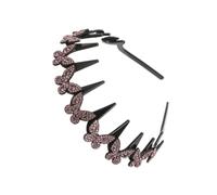Rhinestone Headbands, Non-Slip Wavy Butterfly Shiny Crystal Headbands