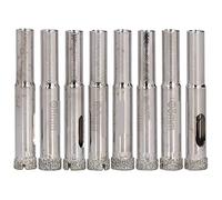 Rhinestone Hole Saw 8Pcs Set | Alloy Steel Glass & Tile Drill Bit | Robust Hole Opener for Ceramic/Marble/Vitrified Tiles | 8mm Diameter, 30mm Working Depth