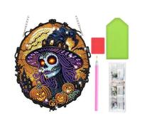 Rhinestone Painting Kit Halloween - Witch Crystal Craft Gothic Suncatcher