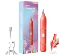 Rhinestone Stylo de peinture électrique rechargeable avec strass - Outil de conception de projet - Adsorption automatique sous vide - Pour activités d'équipe, salle de classe