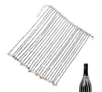 Rhinestone Wine Bottle Decoration - Alloy Rhinestone Adjustable Size | Shiny Bottle Pendant Fringe Cover, Sparkling Champagne Whiskey BottleDecor For Wedding Birthday Holiday Party | Party Decoration