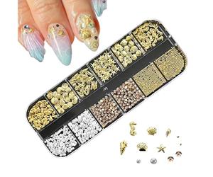 RHINESTONS POUR LES NOUTEURS - SIGNE DE DÉCROS NOURS PLIMITS 3D | Décor De Conception Des Ongles Avec Étui Rangement Kit Gemmes Décoration Manucure Naail Art Stones Naiil Craft Supplies For DI