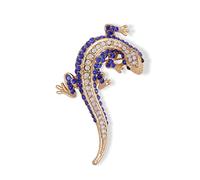 Rhingestone gecko lizard broche épingle pour femmes filles mode cristal broches épingles à revers mignonnes accessoires de vestige des vacances à thème anniversaire bijoux bijoux unisexe cadeau