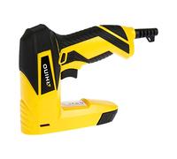 RHINO 311836 Agrafeuse Cloueuse Électrique Filaire - 30 Coups/min - Livrée avec 100 Clous 15 mm et 400 Agrafes 6 à 14 mm - Tissu Isolant Lambris Plinthes
