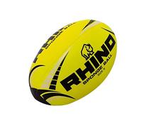 Rhino - Ballon d´entraînement de rugby (Taille 3) (Jaune/Noir)