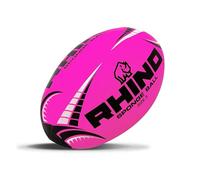 Rhino Ballon de Rugby éponge Rose Vif Taille 3