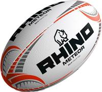 Rhino - Ballon de rugby "Meteor" CS2327 (4) (Blanc/Orange/Gris)