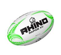 Rhino – Ballon de rugby Rapide – Taille 5 – Blanc/Vert
