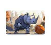 Rhino BasketballSupernatural Symbols Black Printing 1 pièce Serviette de plage en velours peau de pêche à séchage rapide surdimensionnée 140 x 70 cm pour adultes, serviette super absorbante