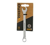 RHINO - Clé Mixte 11 mm, clé de Serrage, clé à Anneau et clé à Fourche combinés - Diamètre 11 mm - Haute qualité - Fabriqué en Acier (Chrome Vanadium) - Garantie à Vie - Plusieurs Tailles Disponibles