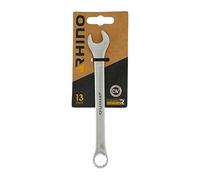 RHINO - Clé Mixte 13 mm, clé de Serrage, clé à Anneau et clé à Fourche combinés - Diamètre 13 mm - Haute qualité - Fabriqué en Acier (Chrome Vanadium) - Garantie à Vie - Plusieurs Tailles Disponibles