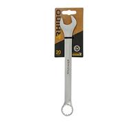 RHINO - Clé Mixte 20 mm, clé de Serrage, clé à Anneau et clé à Fourche combinés - Diamètre 20 mm - Haute qualité - Fabriqué en Acier (Chrome Vanadium) - Garantie à Vie - Plusieurs Tailles Disponibles