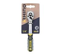 RHINO - Clés à cliquet - Cliquet réversible, clé à douille réversible - Fabriqué en Acier (Chrome Vanadium) - Carré d'entrainement 1/4" - Haute qualité - Garantie 5 ans - Plusieurs tailles disponibles